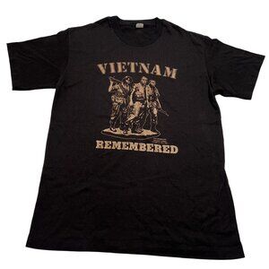 SPORTSWEAR Vintage Vietnam Remembered T-Shirt in Black